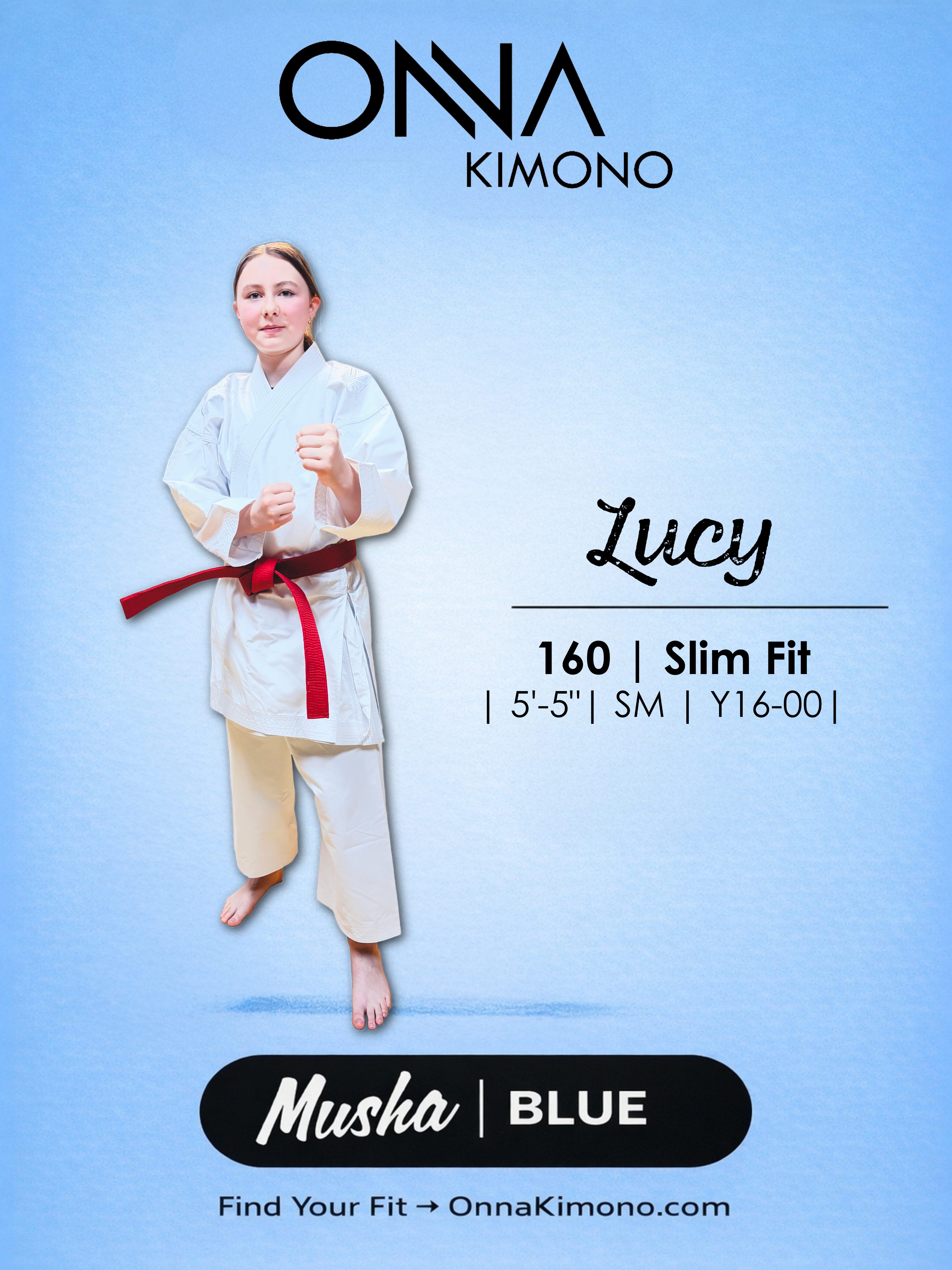 Women’s karate gi fit check – 5’5” size 160 slim fit