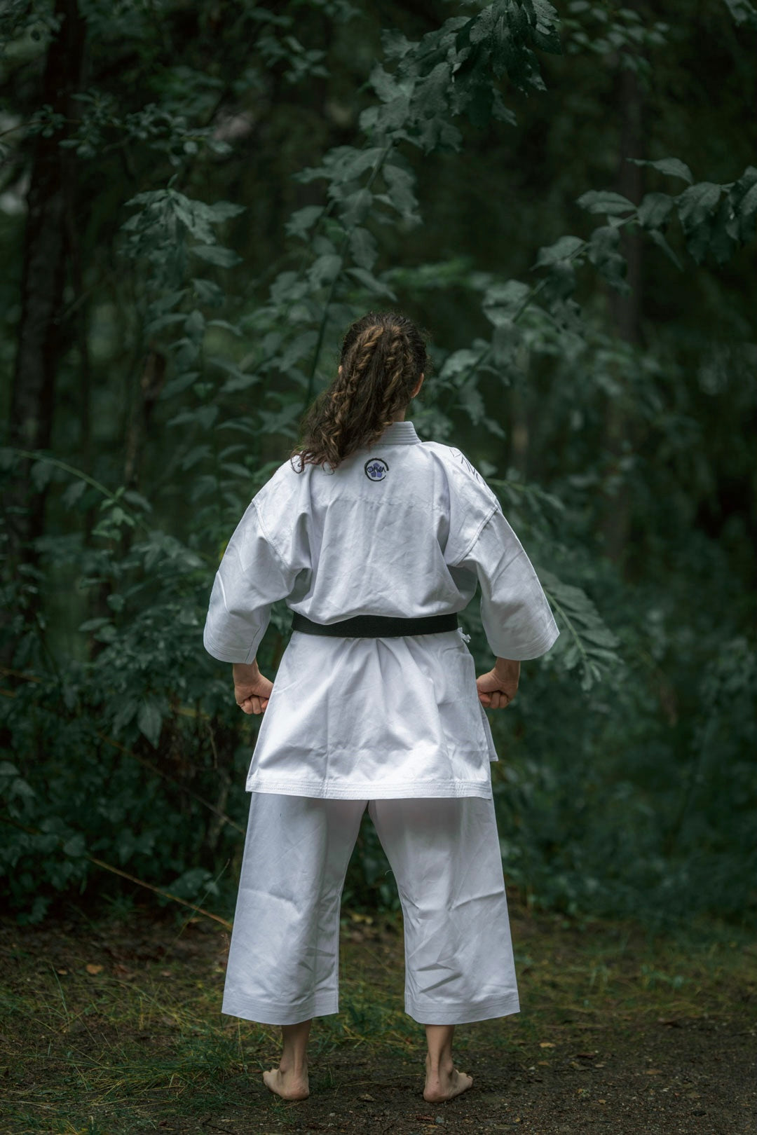 Musha Blue Standard Fit- Women’s Karate gi back