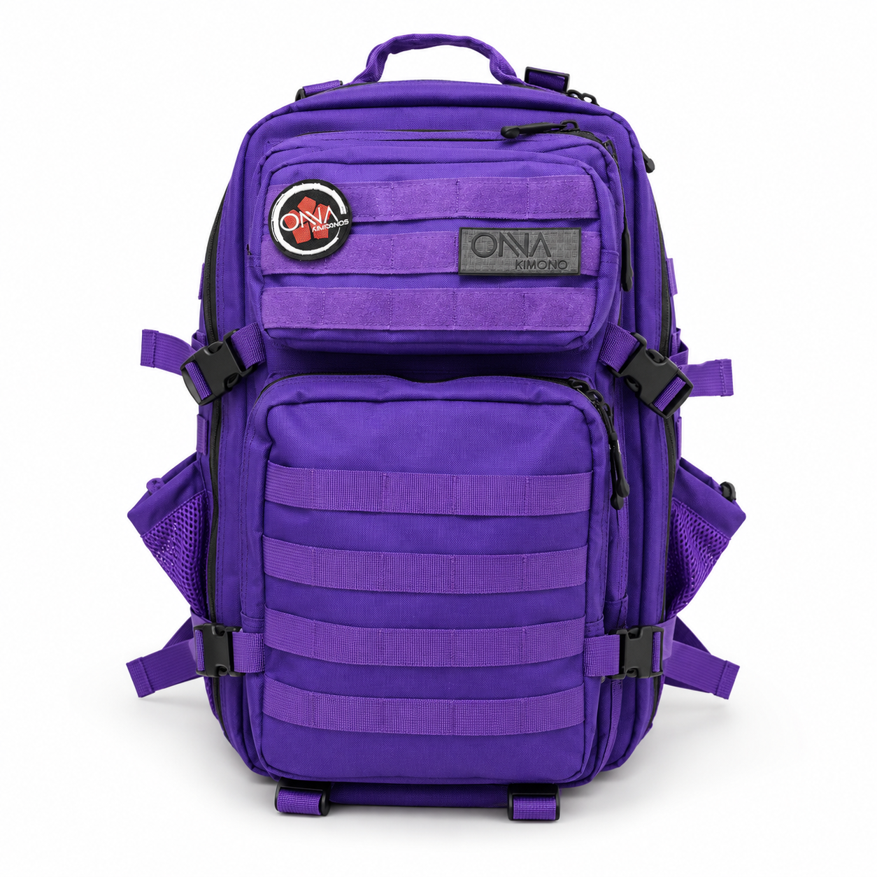 onna kimono large purple budo backpack front 